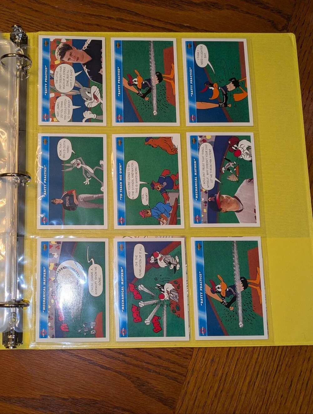 100 Looney Tunes MLB Cards Binder 🔥 1992 Upper Deck Comic Ball Baseball